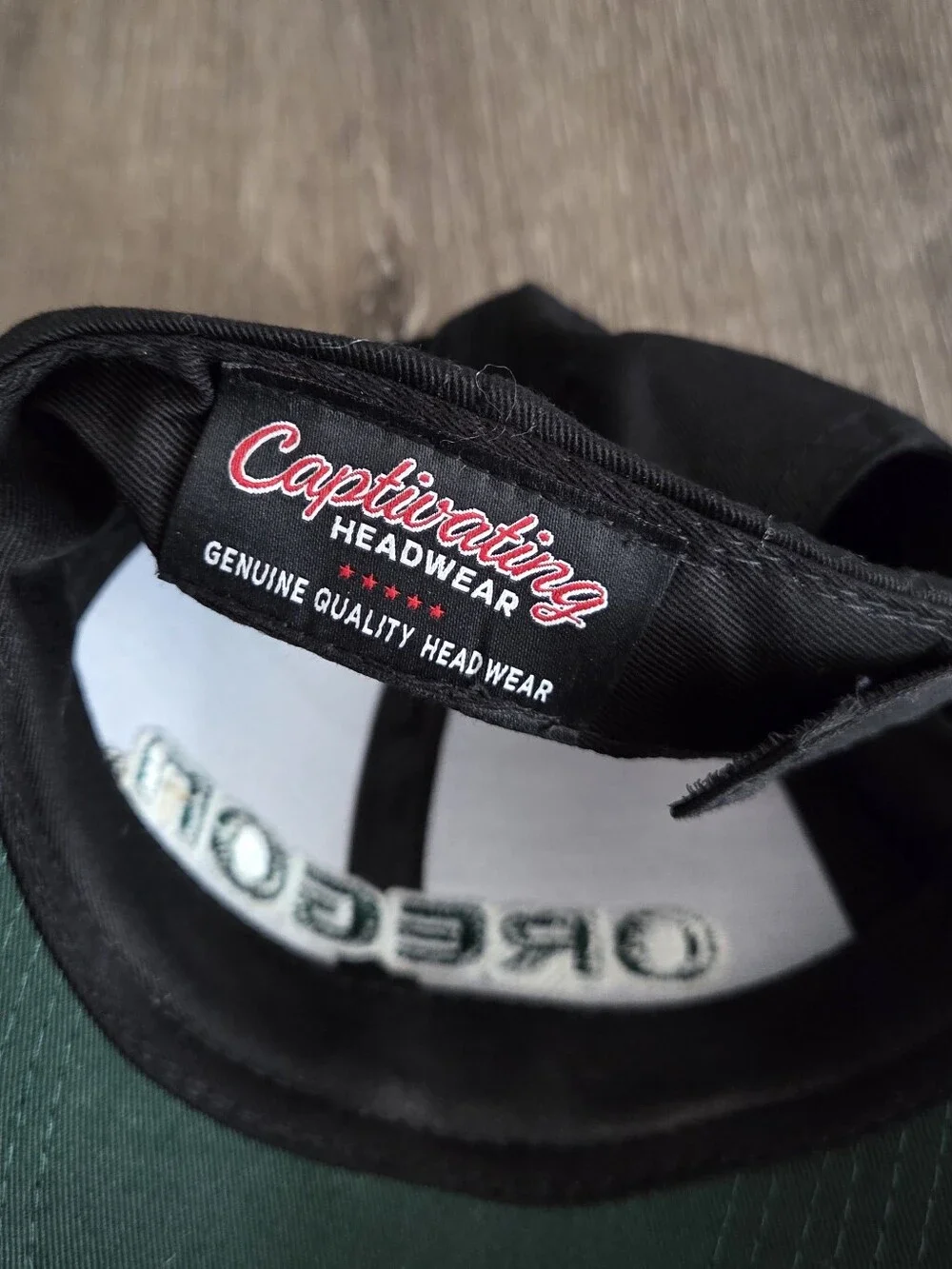 Oregon Black & Green Baseball Cap